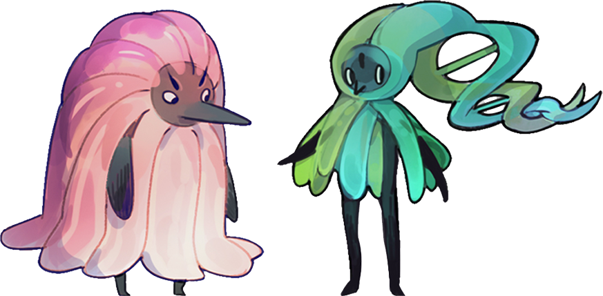 Two creatures from Gut Feelings